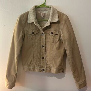 Abercrombie & Fitch lined corduroy jacket
